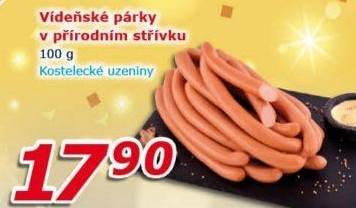 Párky vídeňské Kostelecké uzeniny