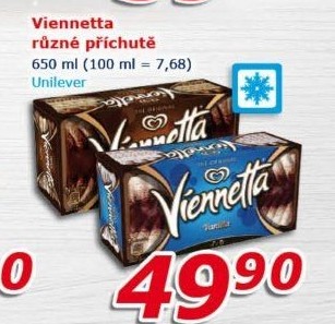 Zmrzlinová roláda Viennetta Algida