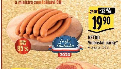 RETRO Vídeňské párky