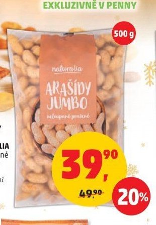 ARAŠÍDY JUMBO NATURALIA