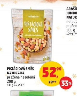 PISTÁCIOVÁ SMĚS NATURALIA