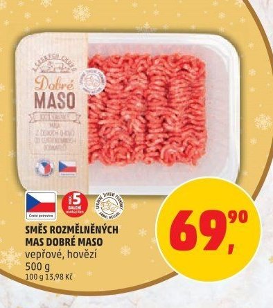 SMĚS ROZMĚLNĚNÝCH MAS DOBRÉ MASO
