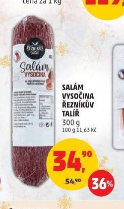 SALÁM VYSOČINA ŘEZNÍKŮV TALÍŘ
