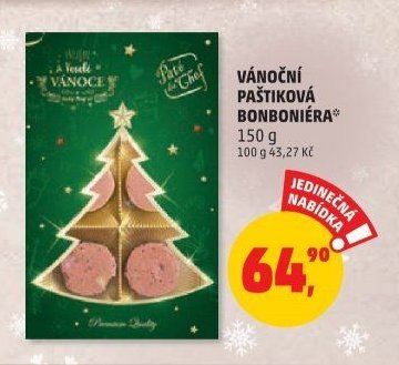 Vánoční paštiková bonboniéra