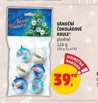 VÁNOČNÍ ČOKOLÁDOVÉ KOULE