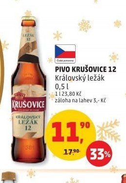 PIVO KRUŠOVICE 12 Královský ležák 0,5l