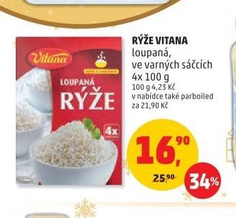 Rýže Vitana 4x 100 g