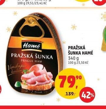 Pražská šunka Hamé 340 g