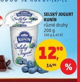 SELSKÝ JOGURT KUNÍN různé druhy