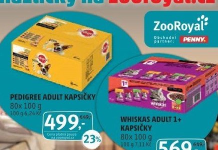 PEDIGREE ADULT KAPSIČKY 80x 100 g