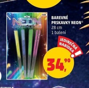 BAREVNÉ PRSKAVKY NEON