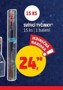 SVÍTÍCÍ TYČINKY