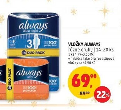 Vložky Always