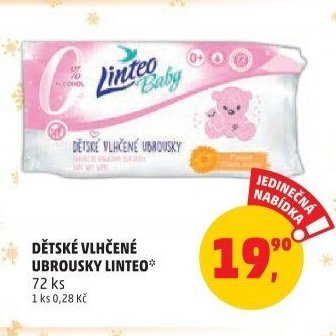 Dětské vlhčené ubrousky Linteo