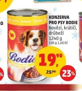 Konzerva pro psy Bodie