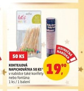 KOKTEJLOVÁ NAPICHOVÁTKA 50 KS