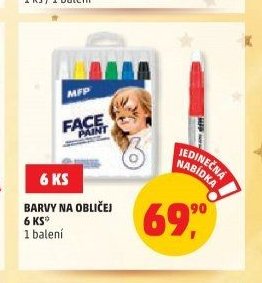 BARVY NA OBLIČEJ 6 KS