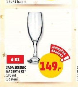 SADA SKLENIC NA SEKT 6 KS