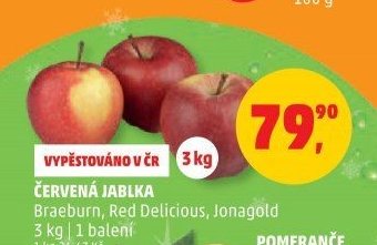 Červená jablka
