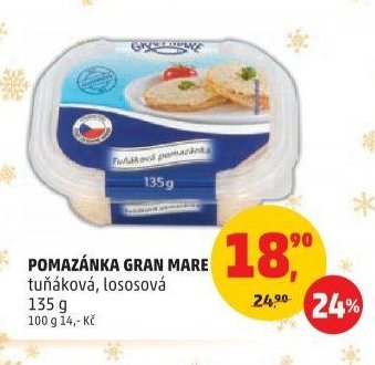 Pomazánka Gran Mare tuňáková, lososová