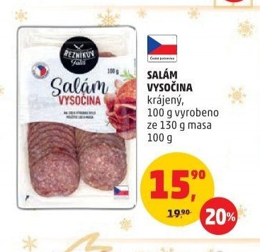 Salám Vysočina Řezníkův talíř