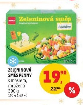 Zeleninová směs Penny s máslem mražená