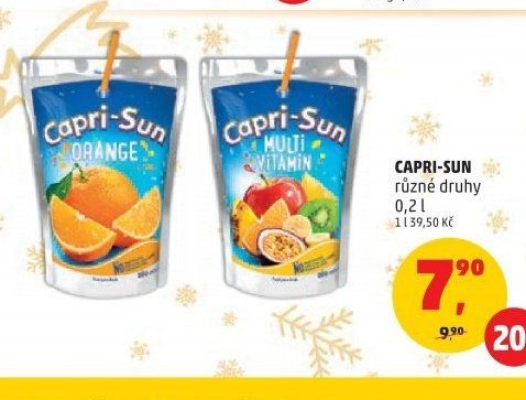 Capri-Sun různé druhy