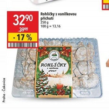 Rohlíčky s vanilkovou příchutí
