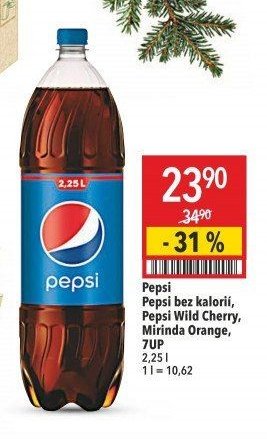 Pepsi, Pepsi bez kalorií, Pepsi Wild Cherry, Mirinda Orange, 7UP