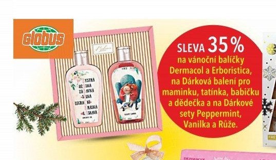 Dermacol a Erboristica vánoční balíčky