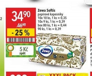 Zewa Softis papírové kapesníky