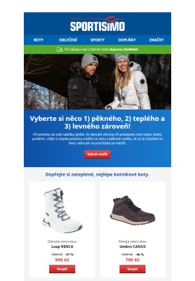 akční leták Sportisimo 13.12.2020-18.12.2020