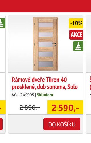 Rámové dveře Türen 40 prosklené, dub sonoma, Solo - UNI HOBBY akcniletaky.com