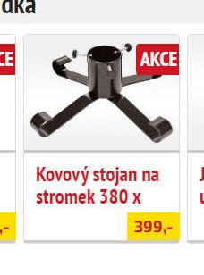 Kovový stojan na stromek 380 x - UNI HOBBY akcniletaky.com