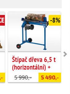 Štípač dřeva 6,5 t (horizontální) + - UNI HOBBY akcniletaky.com