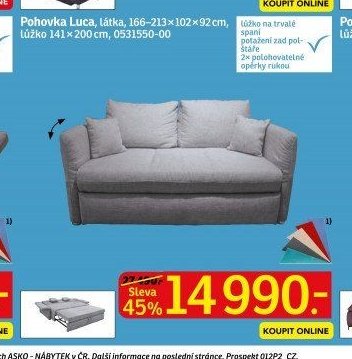 Pohovka Luca - ASKO akcniletaky.com