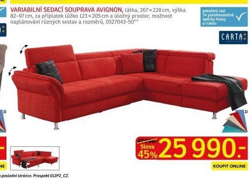 VARIABILNÍ SEDACÍ SOUPRAVA AVIGNON - ASKO akcniletaky.com