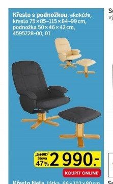 Křeslo s podnožkou - ASKO akcniletaky.com