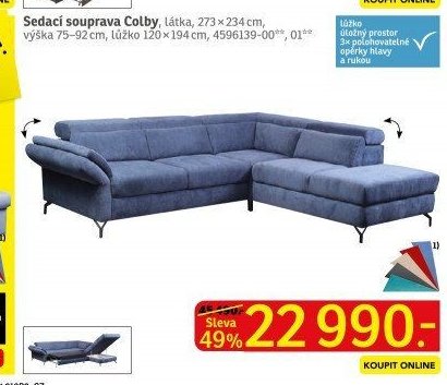 Sedací souprava Colby - ASKO akcniletaky.com