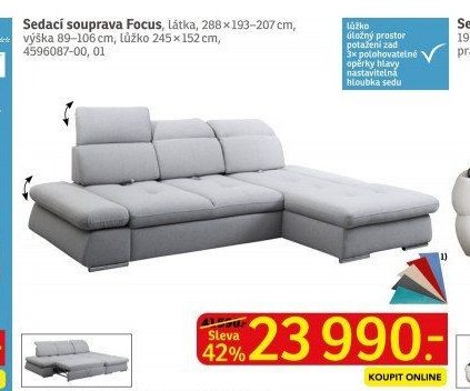 Sedací souprava Focus - ASKO akcniletaky.com