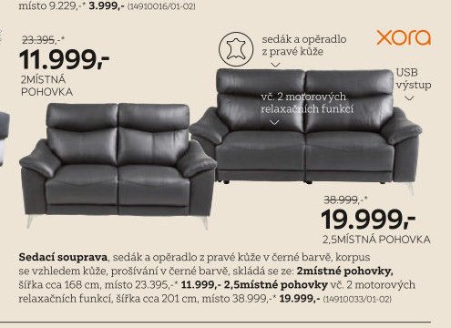 2místná pohovka a 2,5místná pohovka