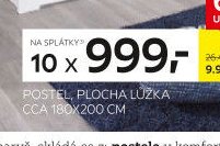 POSTEL, PLOCHA LŮŽKA CCA 180X200 CM