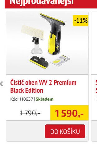 Čistič oken WV 2 Premium Black Edition - UNI HOBBY akcniletaky.com