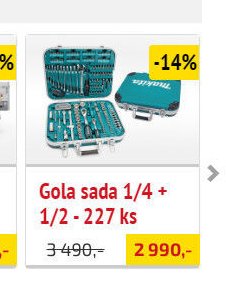Gola sada 1/4 + 1/2 - 227 ks - UNI HOBBY akcniletaky.com