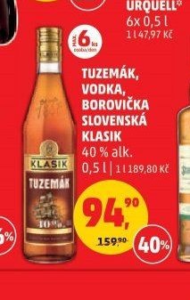 Tuzemák, Vodka, Borovička Slovenská Klasik