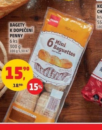 Bagety k dopečení Penny
