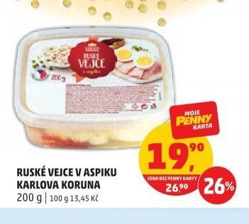 Ruské vejce v aspiku Karlova Koruna