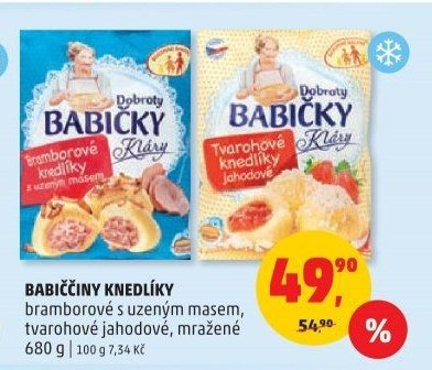 Babiččiny knedlíky bramborové s uzeným masem / tvarohové jahodové