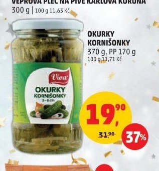 Okurky kornišonky Viva