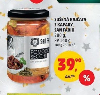Sušená rajčata s kapary San Fabio